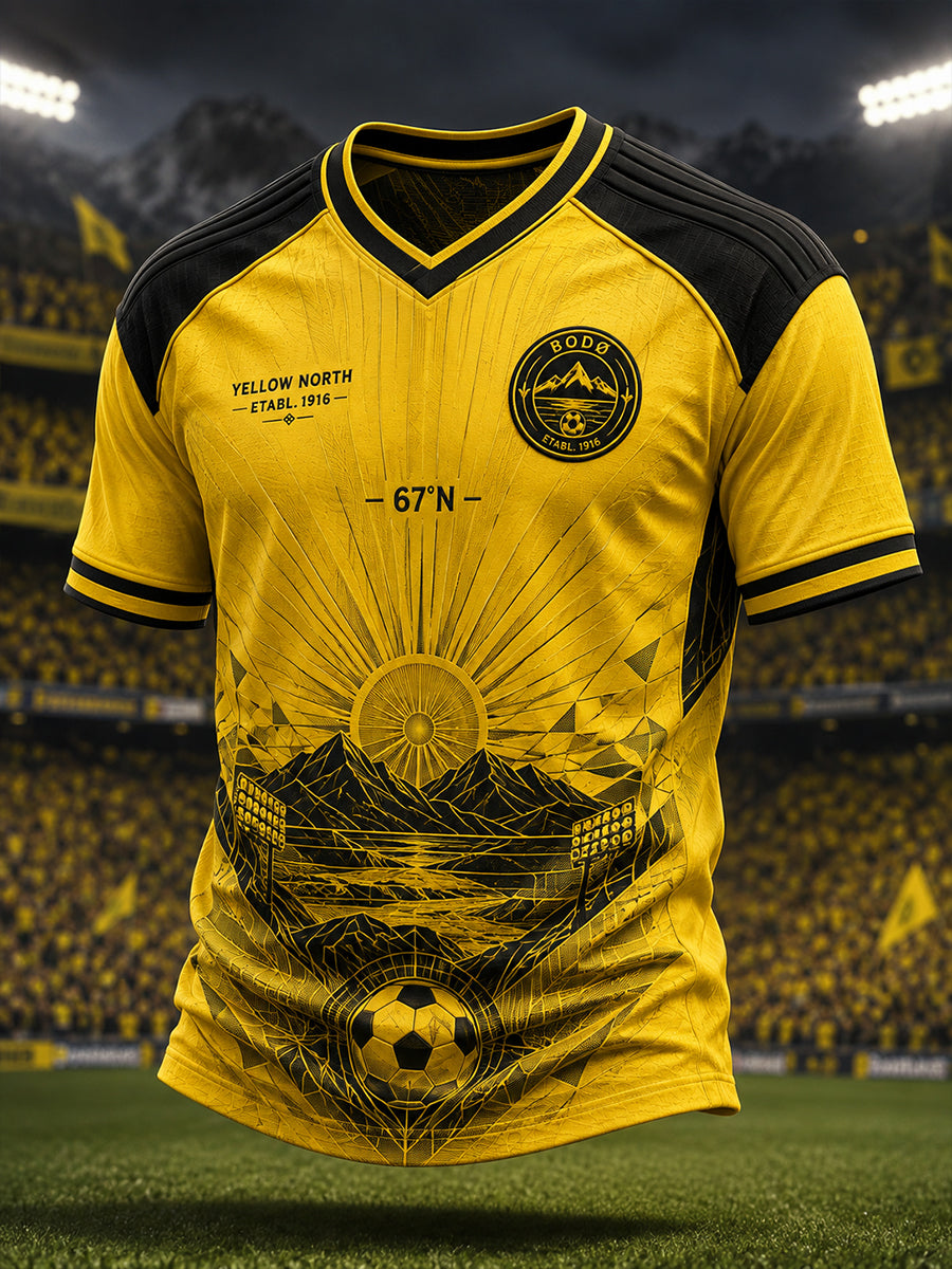 Menns Norsk Fotball Bodø/Glimt Fans Elskere V-utfelling T-skjorte