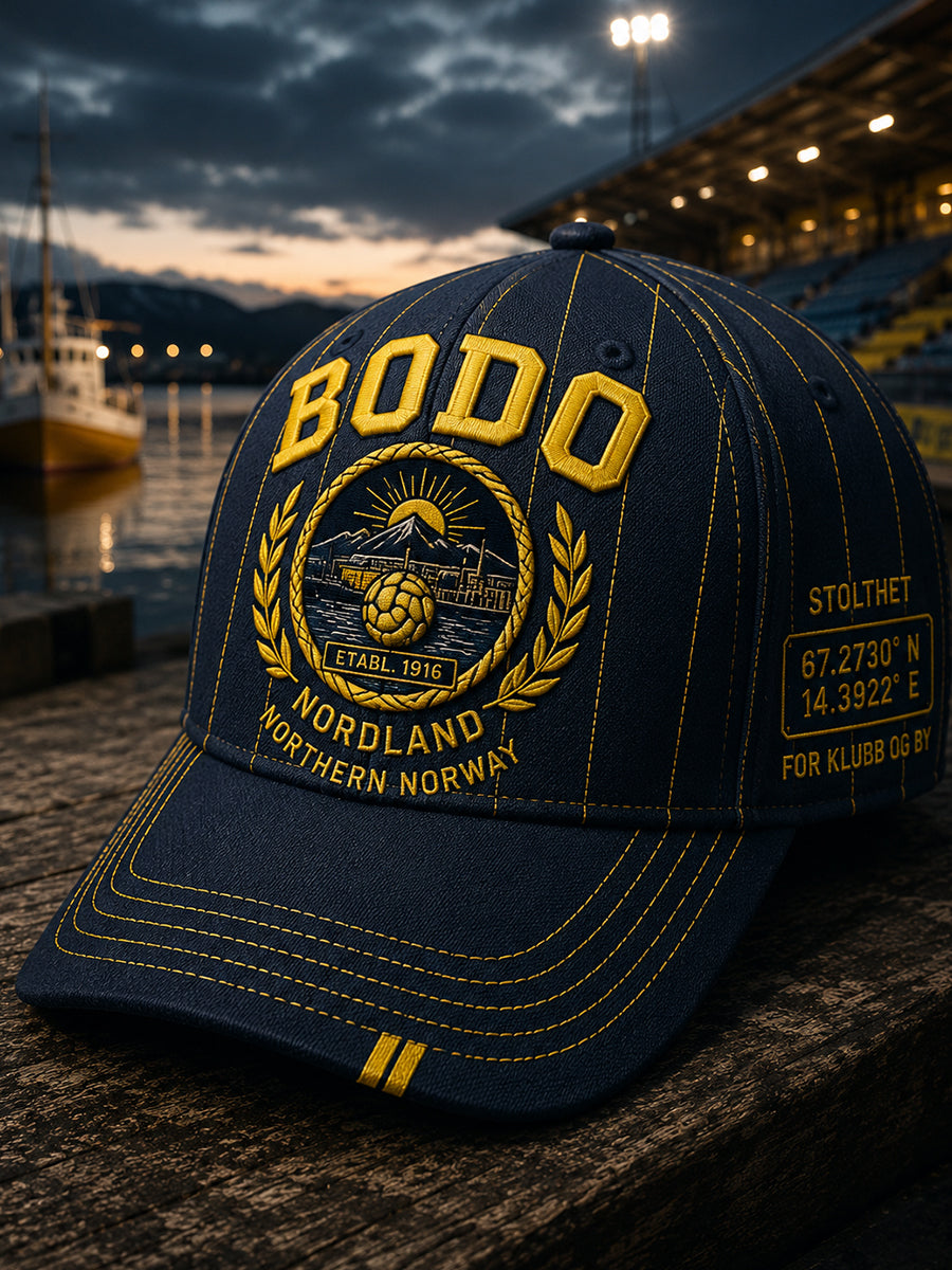 Unisex norsk fotballhue for Bodø/Glimt-fans og -elskere