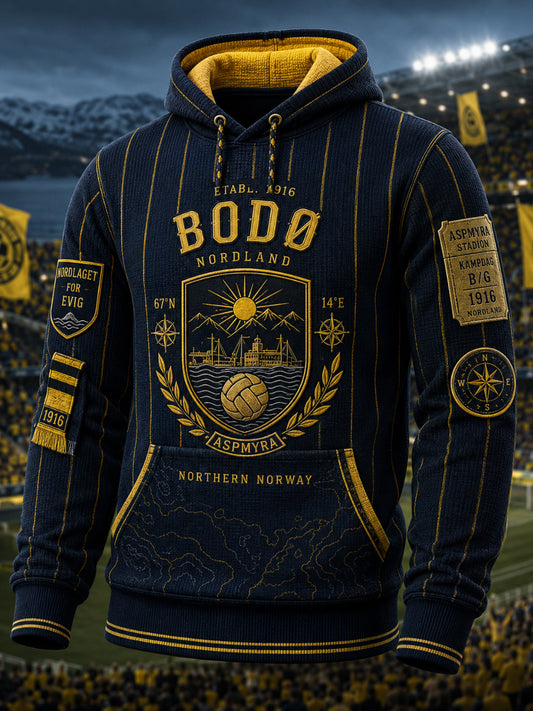 Menns norsk fotball Bodø/Glimt fans elskere overdimensionert drop-snøgle med lommer