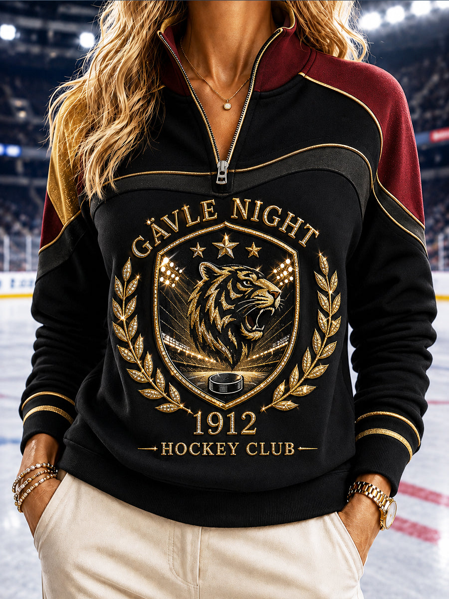 Golden Tiger Ice Club Zip-Up Sweatshirt