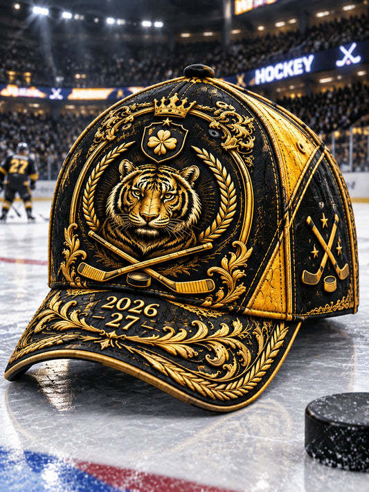 Svart Brynäs IF-svensk ishockeymönstrad mönstermössa