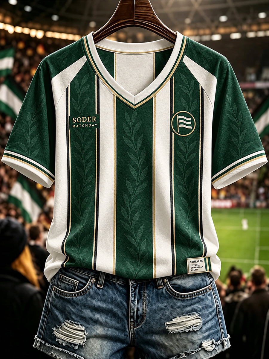 Damernas svenska fotboll Hammarby Fans älskare T-shirt med korta ärmarna