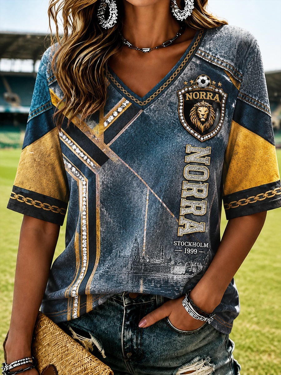 Damens AIK Svartgult Heritage-fotbollströja