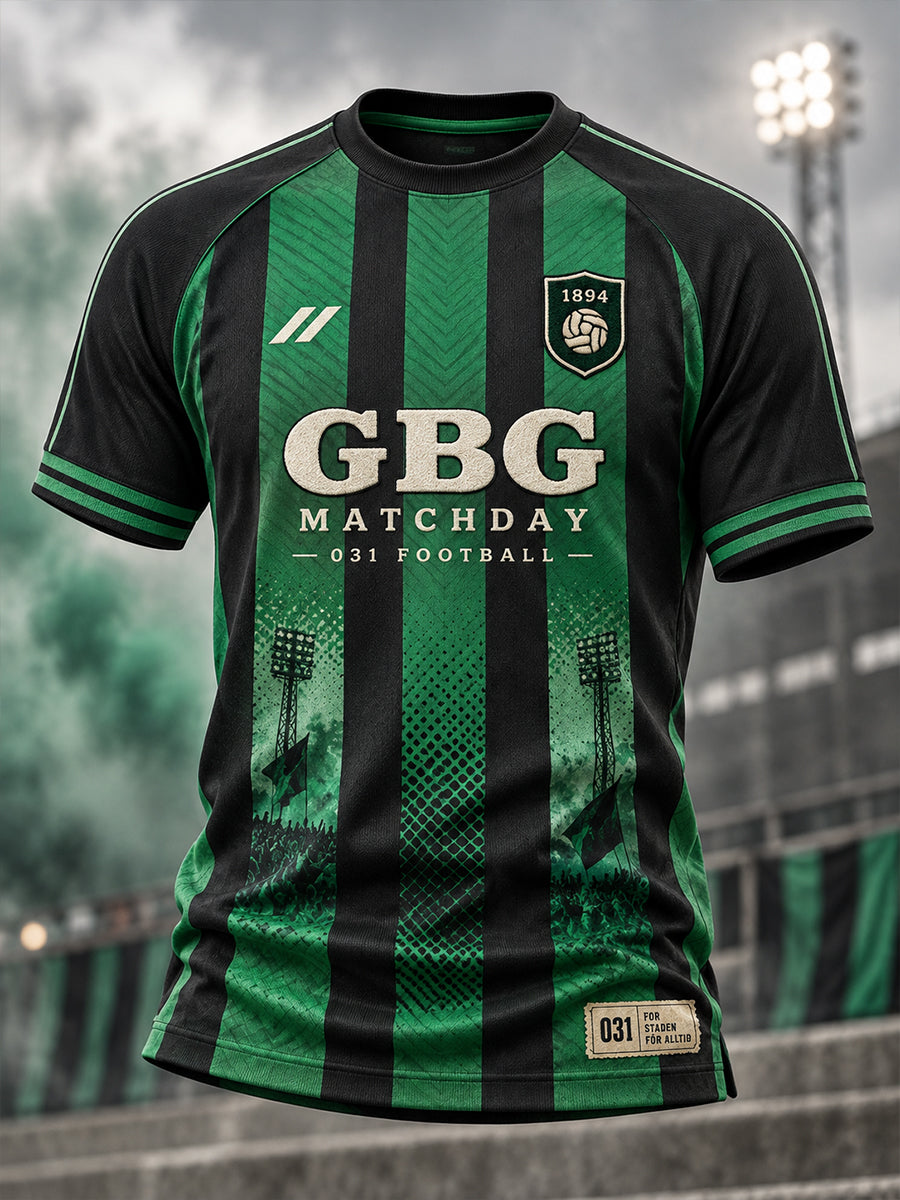 Herrarnas svenska fotboll T-shirt med korta ärmarna för Gais-supportrar och fotbollsentusiaster