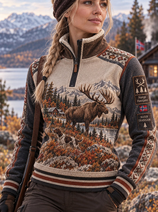 Kvinner i fleece-moder - Norges jaktsje
