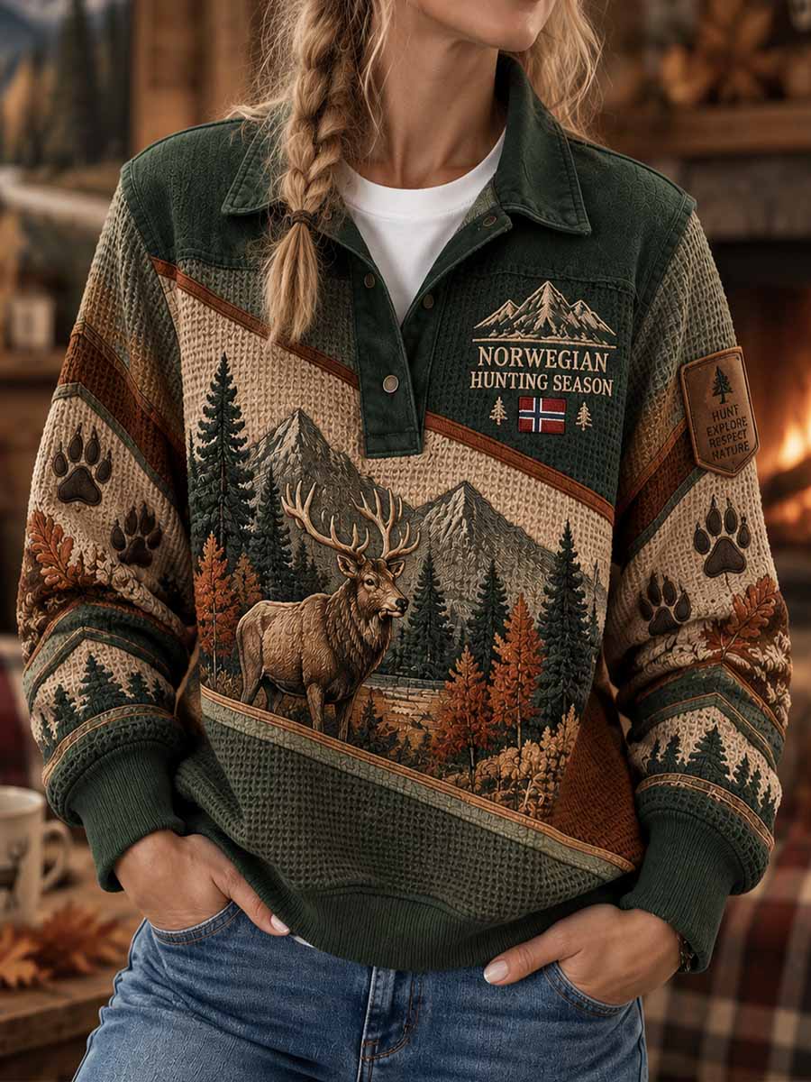 Kvinner tradisjonelle jaktmønster Print Sweatshirt