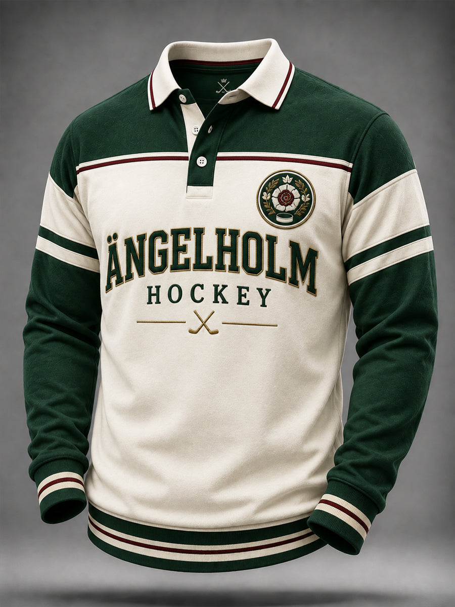Mäns Ängelholm Hockey Heritage Polo tröj