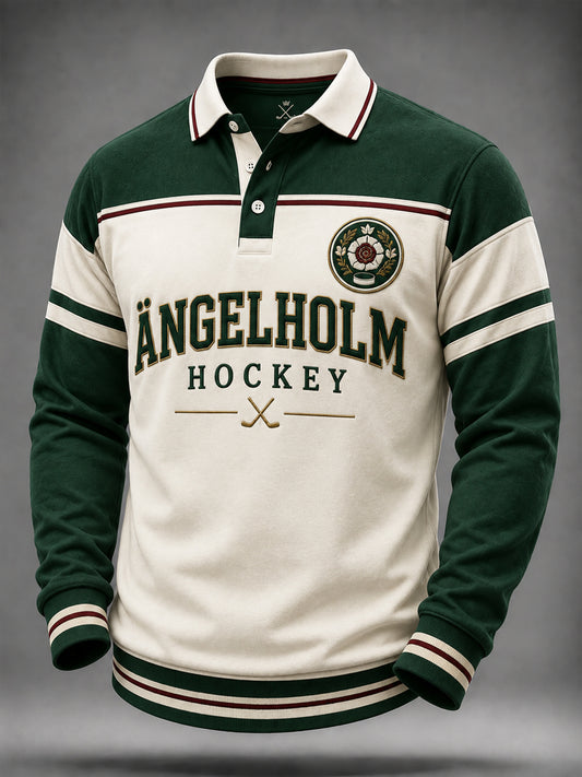 Mäns Ängelholm Hockey Heritage Polo tröj