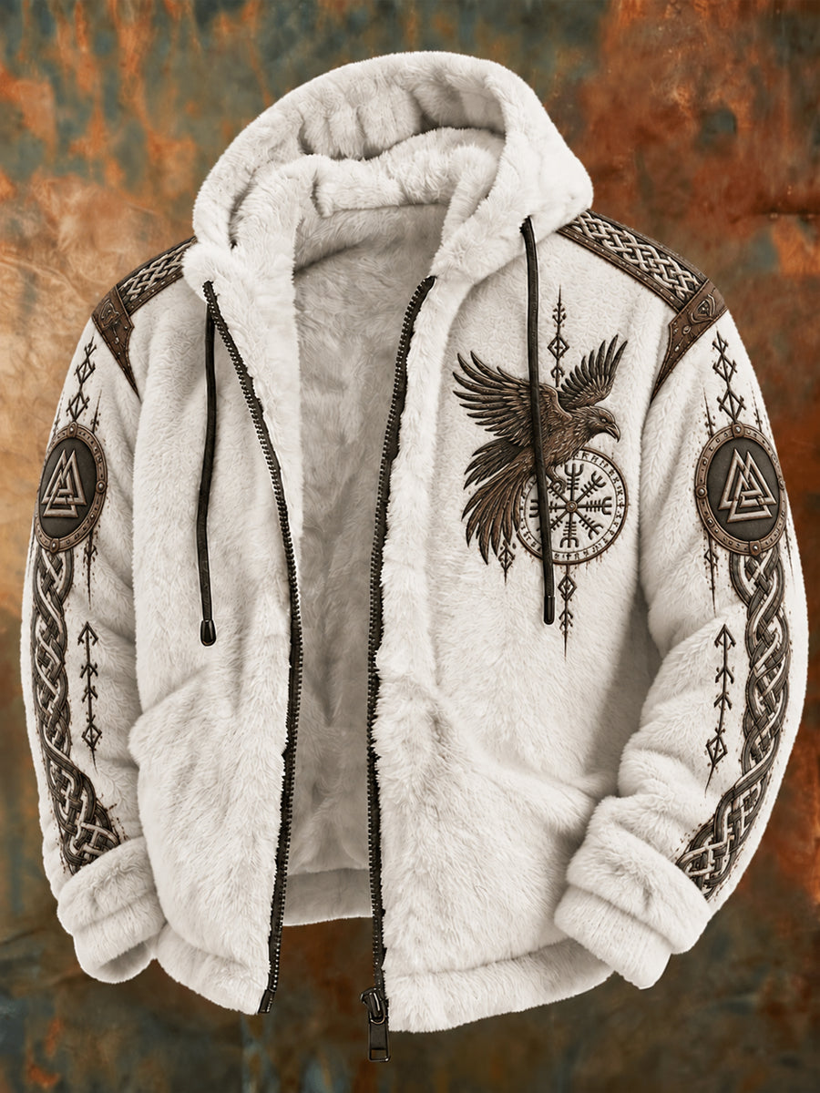 Mans vikingaskjorta i flanell