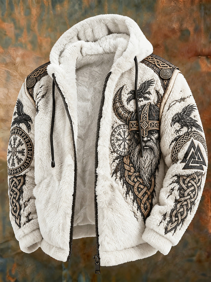 Mans vikingaskjorta i flanell