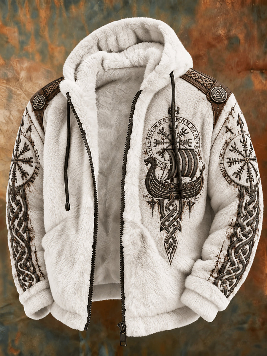 Mans vikingaskjorta i flanell